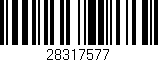 Código de barras (EAN, GTIN, SKU, ISBN): '28317577'