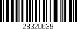 Código de barras (EAN, GTIN, SKU, ISBN): '28320639'