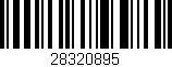 Código de barras (EAN, GTIN, SKU, ISBN): '28320895'