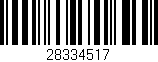 Código de barras (EAN, GTIN, SKU, ISBN): '28334517'