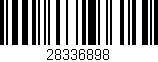 Código de barras (EAN, GTIN, SKU, ISBN): '28336898'