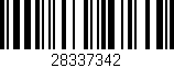 Código de barras (EAN, GTIN, SKU, ISBN): '28337342'