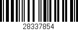 Código de barras (EAN, GTIN, SKU, ISBN): '28337854'