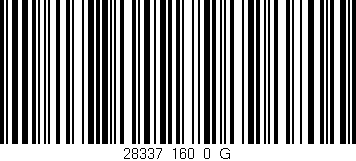 Código de barras (EAN, GTIN, SKU, ISBN): '28337_160_0_G'