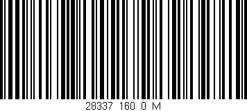 Código de barras (EAN, GTIN, SKU, ISBN): '28337_160_0_M'