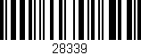 Código de barras (EAN, GTIN, SKU, ISBN): '28339'