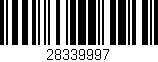 Código de barras (EAN, GTIN, SKU, ISBN): '28339997'