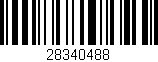 Código de barras (EAN, GTIN, SKU, ISBN): '28340488'