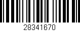 Código de barras (EAN, GTIN, SKU, ISBN): '28341670'