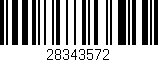 Código de barras (EAN, GTIN, SKU, ISBN): '28343572'