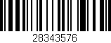 Código de barras (EAN, GTIN, SKU, ISBN): '28343576'