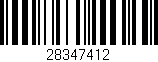 Código de barras (EAN, GTIN, SKU, ISBN): '28347412'
