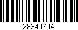 Código de barras (EAN, GTIN, SKU, ISBN): '28349704'