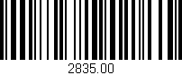 Código de barras (EAN, GTIN, SKU, ISBN): '2835.00'