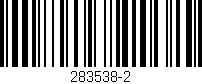 Código de barras (EAN, GTIN, SKU, ISBN): '283538-2'