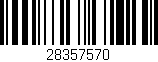 Código de barras (EAN, GTIN, SKU, ISBN): '28357570'