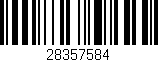 Código de barras (EAN, GTIN, SKU, ISBN): '28357584'