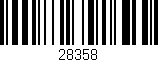 Código de barras (EAN, GTIN, SKU, ISBN): '28358'