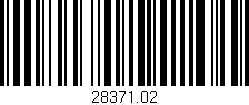 Código de barras (EAN, GTIN, SKU, ISBN): '28371.02'