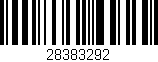 Código de barras (EAN, GTIN, SKU, ISBN): '28383292'