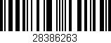 Código de barras (EAN, GTIN, SKU, ISBN): '28386263'
