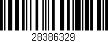 Código de barras (EAN, GTIN, SKU, ISBN): '28386329'