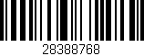 Código de barras (EAN, GTIN, SKU, ISBN): '28388768'