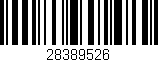 Código de barras (EAN, GTIN, SKU, ISBN): '28389526'