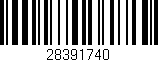 Código de barras (EAN, GTIN, SKU, ISBN): '28391740'