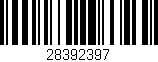 Código de barras (EAN, GTIN, SKU, ISBN): '28392397'
