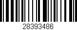 Código de barras (EAN, GTIN, SKU, ISBN): '28393486'