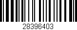 Código de barras (EAN, GTIN, SKU, ISBN): '28396403'