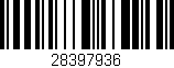 Código de barras (EAN, GTIN, SKU, ISBN): '28397936'