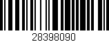 Código de barras (EAN, GTIN, SKU, ISBN): '28398090'