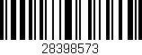 Código de barras (EAN, GTIN, SKU, ISBN): '28398573'