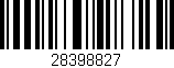 Código de barras (EAN, GTIN, SKU, ISBN): '28398827'