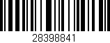 Código de barras (EAN, GTIN, SKU, ISBN): '28398841'