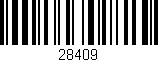 Código de barras (EAN, GTIN, SKU, ISBN): '28409'