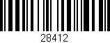 Código de barras (EAN, GTIN, SKU, ISBN): '28412'