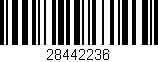Código de barras (EAN, GTIN, SKU, ISBN): '28442236'