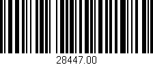 Código de barras (EAN, GTIN, SKU, ISBN): '28447.00'