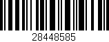 Código de barras (EAN, GTIN, SKU, ISBN): '28448585'