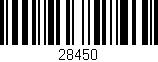 Código de barras (EAN, GTIN, SKU, ISBN): '28450'