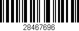 Código de barras (EAN, GTIN, SKU, ISBN): '28467696'