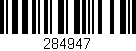 Código de barras (EAN, GTIN, SKU, ISBN): '284947'