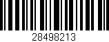 Código de barras (EAN, GTIN, SKU, ISBN): '28498213'
