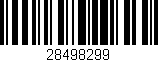 Código de barras (EAN, GTIN, SKU, ISBN): '28498299'