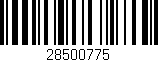 Código de barras (EAN, GTIN, SKU, ISBN): '28500775'