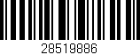Código de barras (EAN, GTIN, SKU, ISBN): '28519886'