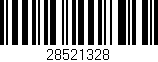 Código de barras (EAN, GTIN, SKU, ISBN): '28521328'